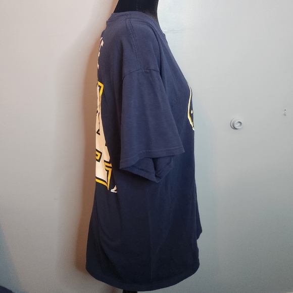 Oshie 74 St.Louis Blues T-Shirt Size Large Navy Blue Gildan Heavy Cotton - Picture 2 of 5